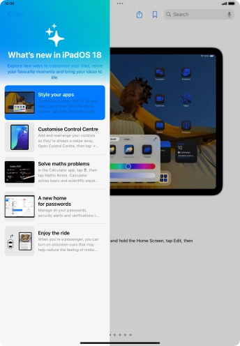 Slide your finger upwards starting from the bottom of the screen to return to the home screen.