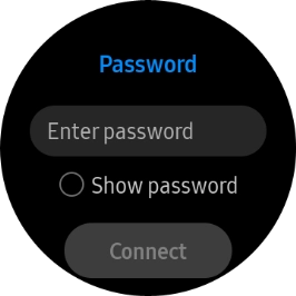 Press Enter password.