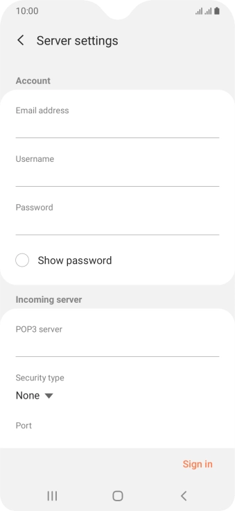 Press the field below 