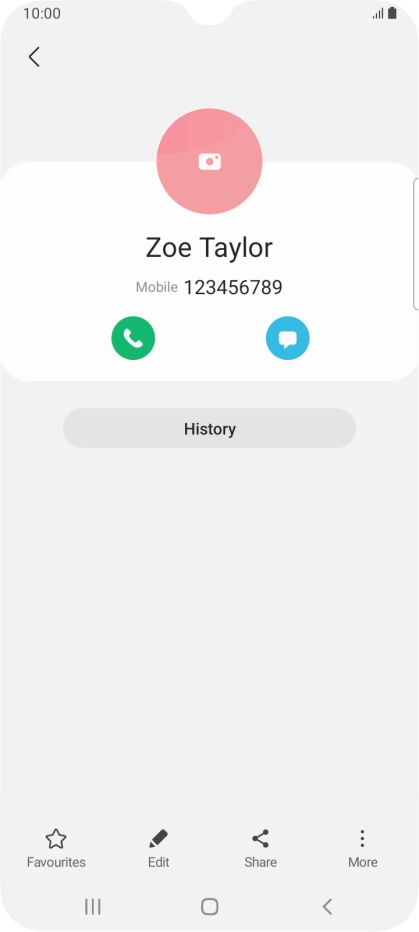 Press the Home key to return to the home screen.