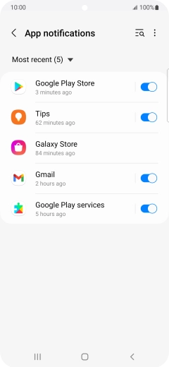 Press the drop down list.