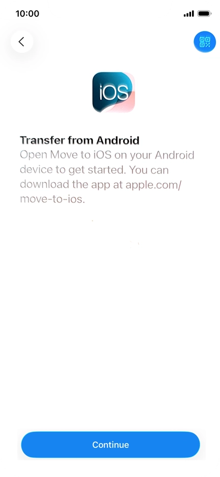 To transfer content to your phone, you need to install the app 