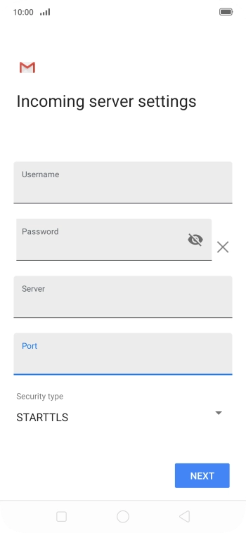 Press the drop down list below 