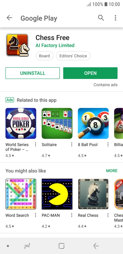Press the Home key to return to the home screen.