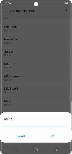Key in 234 and press OK.