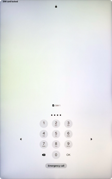 If you're asked to key in your PIN, do so and press OK. The default PIN is 1111.
