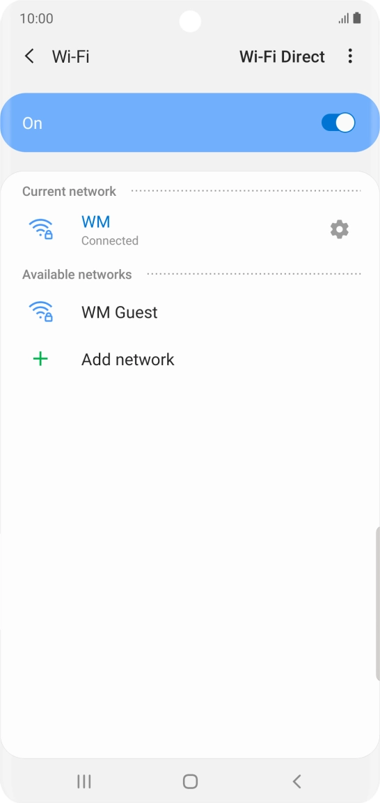 Press the Home key to return to the home screen.