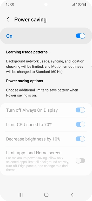 Press the Home key to return to the home screen.