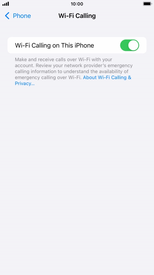 Press the Home key to return to the home screen.
