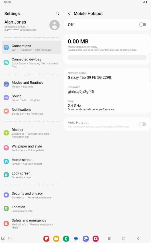 Press the field below 