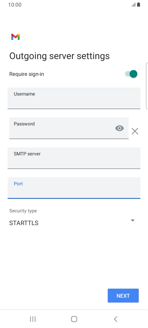 Press the drop down list below 
