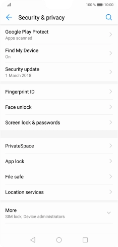 Press Fingerprint ID.