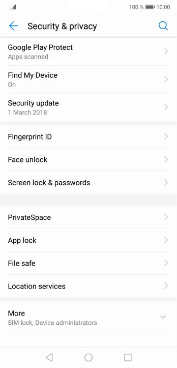 Press Fingerprint ID.