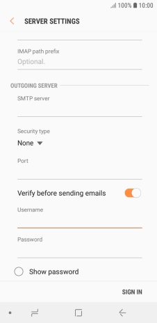 Press the field below 