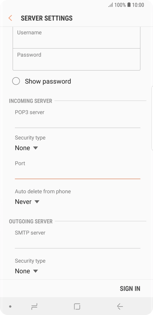 Press the drop down list below 