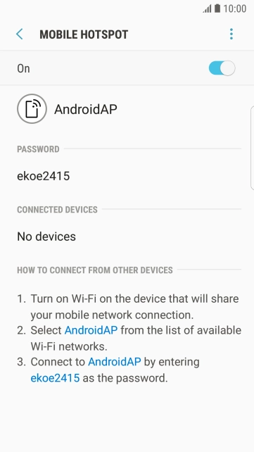 Press the Home key to return to the home screen.