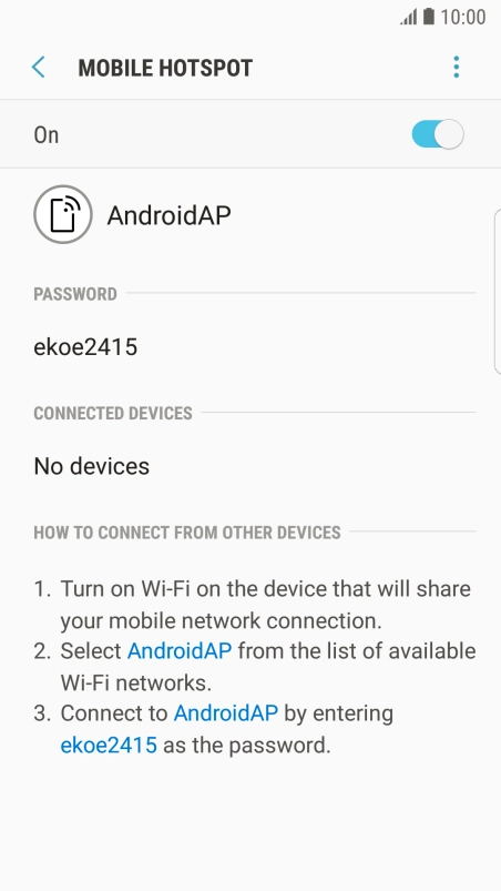 Press the Home key to return to the home screen.