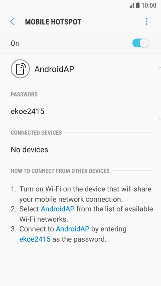 Press the Home key to return to the home screen.