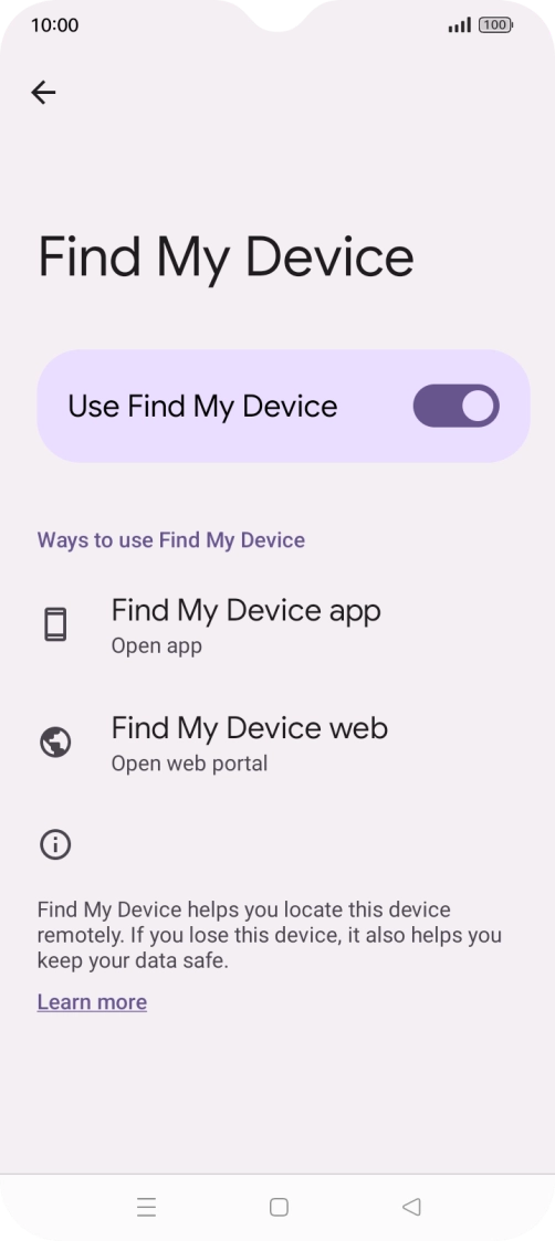 Press the Home key to return to the home screen.