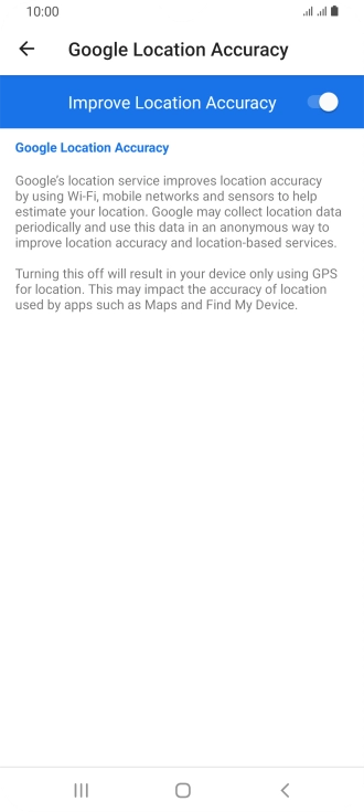 If you press the indicator next to 