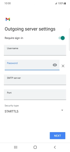 Press the field below 