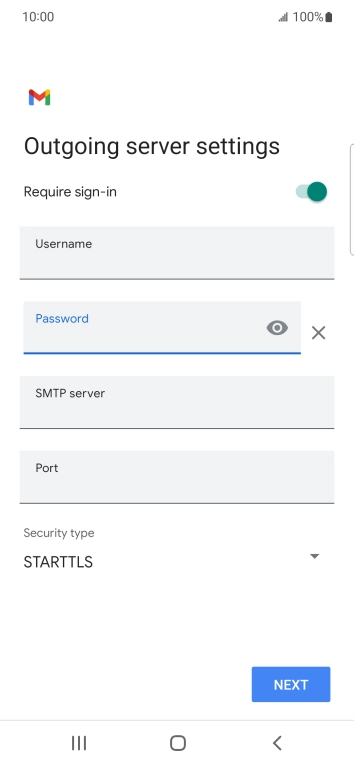 Press the field below 