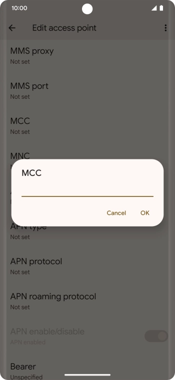 Key in 234 and press OK.