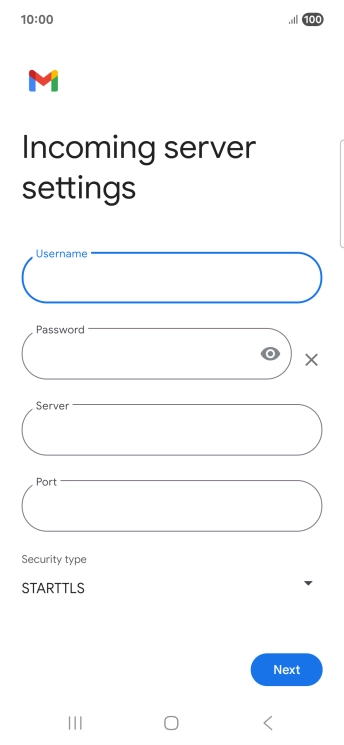 Press the field below 