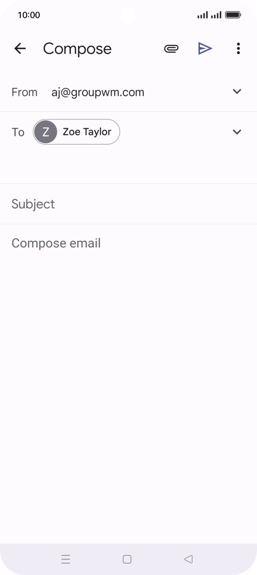 Press Subject and key in the required subject.