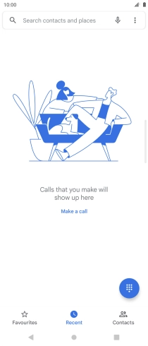 Press the menu icon.