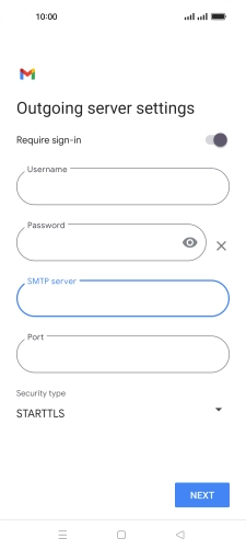 Press the field below 