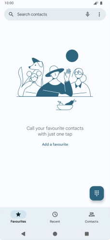 Press the menu icon.