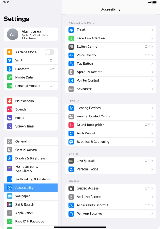 Press the required category below 