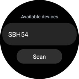 Press the required device.
