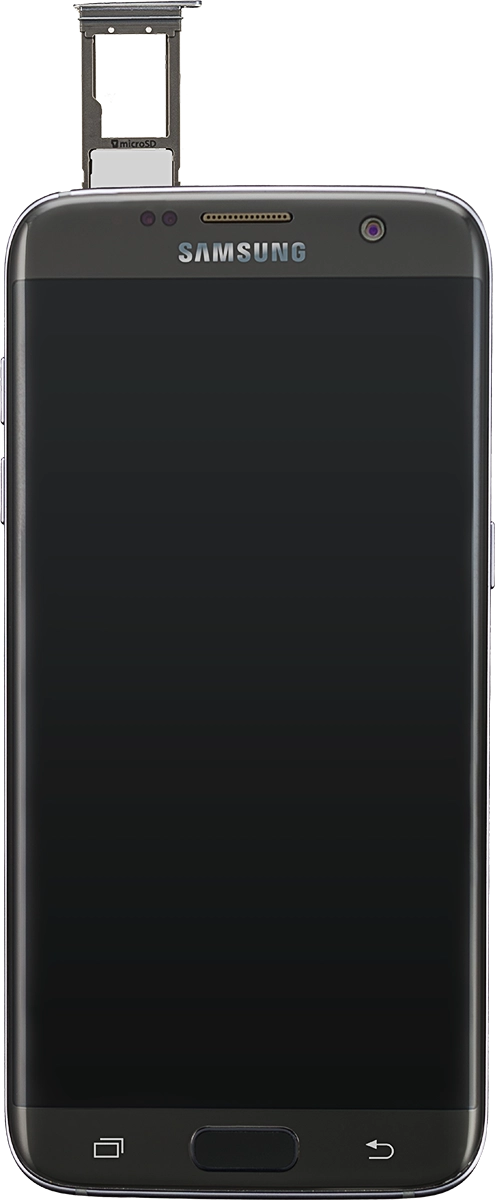 Place your SIM in the SIM holder and insert the card holder into your phone.