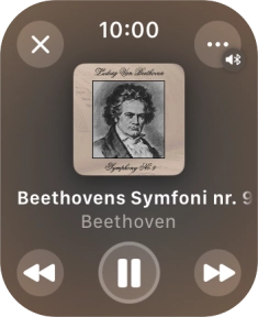 Turn the Digital Crown to select the required volume.