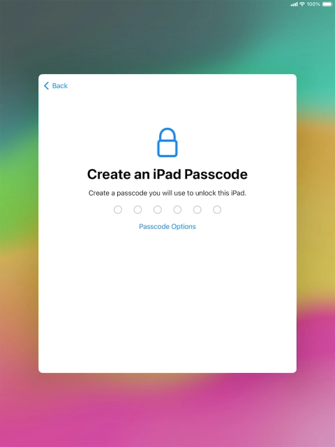 Press Passcode Options.