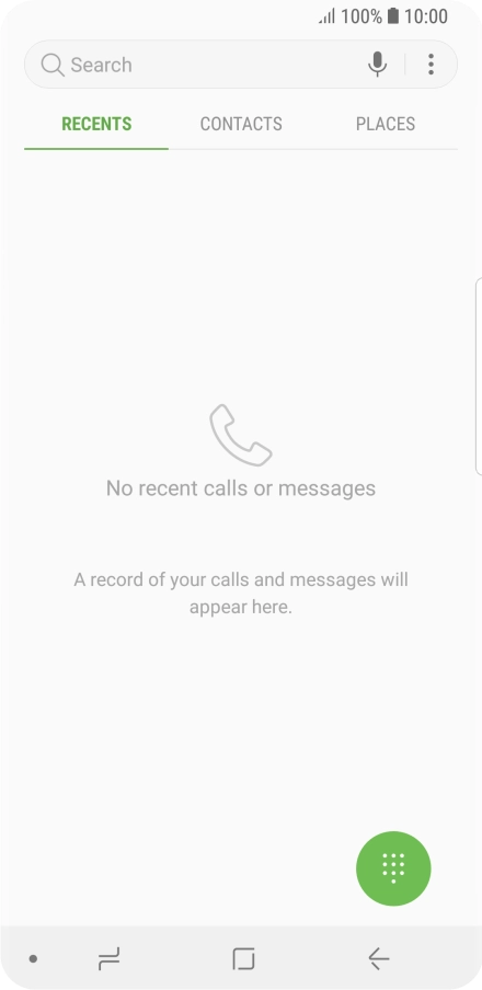 Press the menu icon.