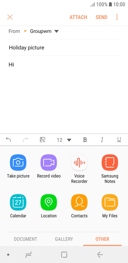 Press My Files and go to the required folder.