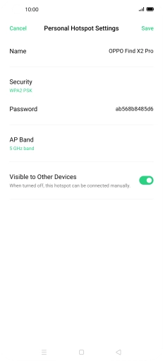 Press the field next to 