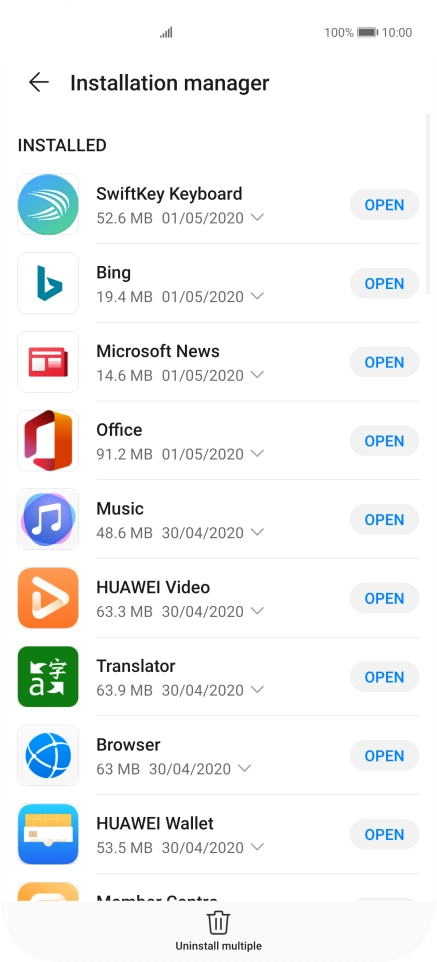 Slide your finger upwards starting from the bottom of the screen to return to the home screen.