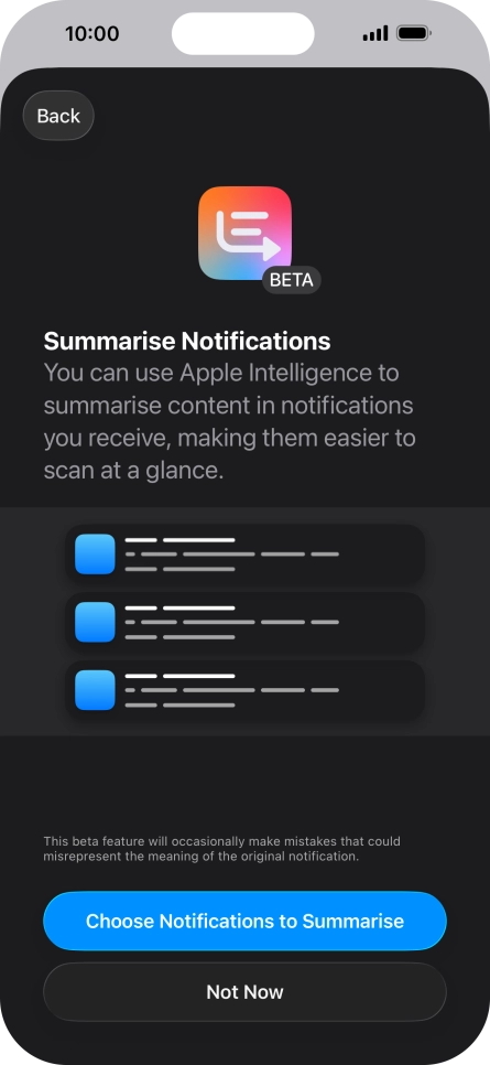 If you turn on the function, follow the instructions on the screen to select more settings.