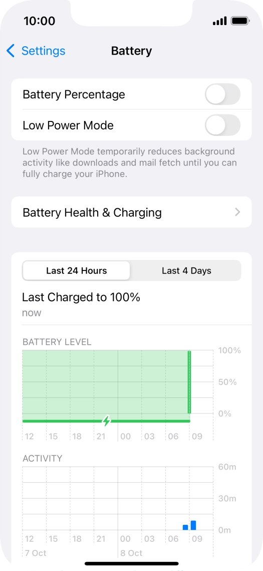 Press Battery Health & Charging.