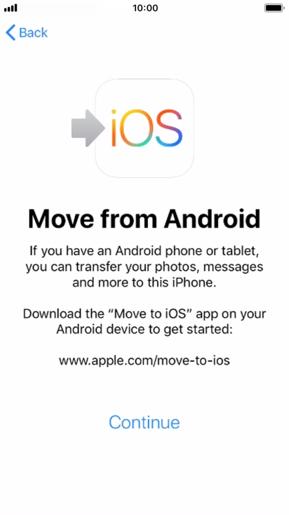 To transfer content to your phone, you need to install the app 