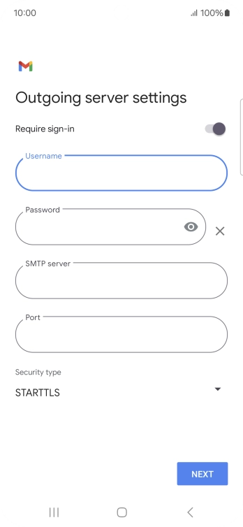 Press the field below 