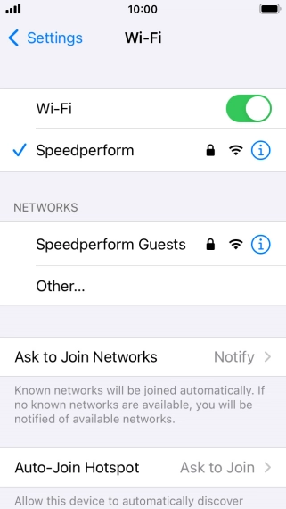 Press the Home key to return to the home screen.