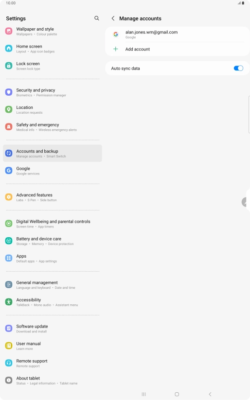 Press the Home key to return to the home screen.