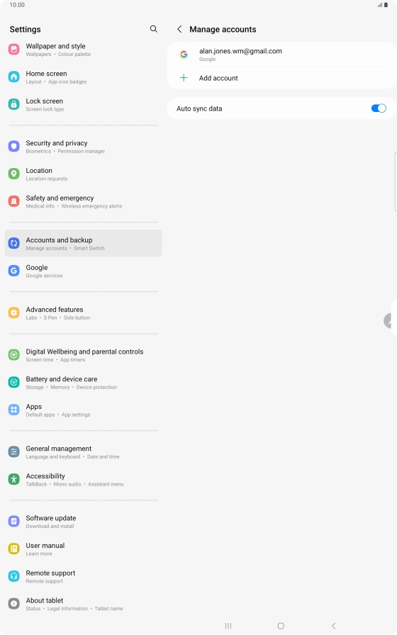 Press the Home key to return to the home screen.