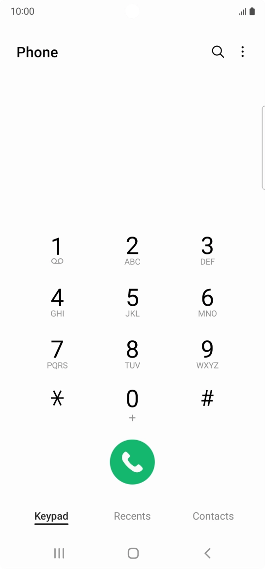 Press the menu icon.