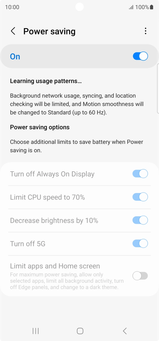 Press the Home key to return to the home screen.